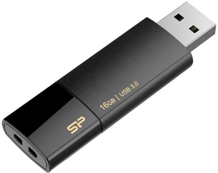 Silicon Power mälupulk 16GB Blaze B05 USB 3.0, must