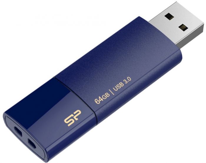 Silicon Power mälupulk 64GB Blaze B05 USB 3.0, tumesinine