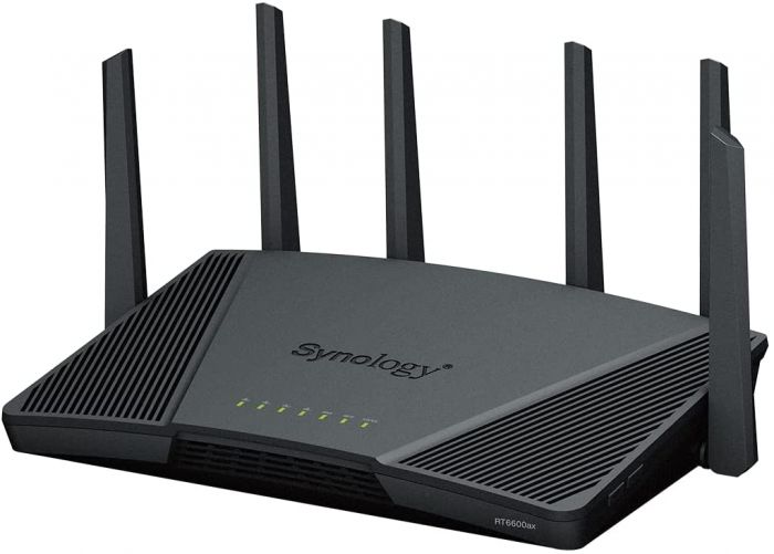 Synology RT6600ax Ultra-fast and Secure Wireless Router for Homes | Ultra-fast and Secure Wireless Router for Homes | RT6600ax | 802.11ax | 4800  Mbit/s | Ethernet LAN (RJ-45) ports 5 | Mesh Support