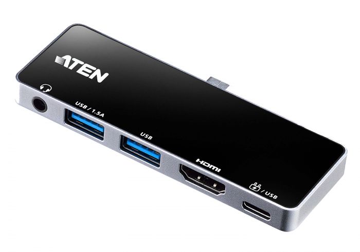 Aten UH3238 USB-C Travel Dock with Power Pass-Through | Aten | USB-C Travel Dock with Power Pass-Through | UH3238-AT | Dock