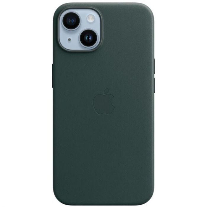 iPhone 14 Leather Case with MagSafe - Forest Green