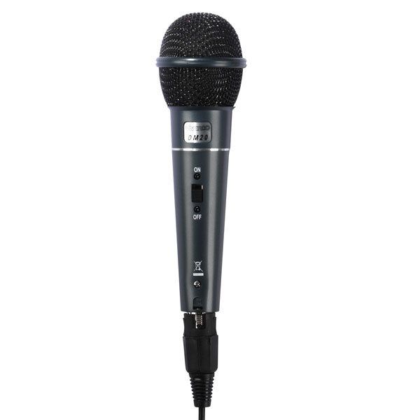 Mikrofon Vivanco DM20, XLR pistik, 600-oomi, 3.1m kaabel mono 3.5mm/6.6mm pistik, 194grammi