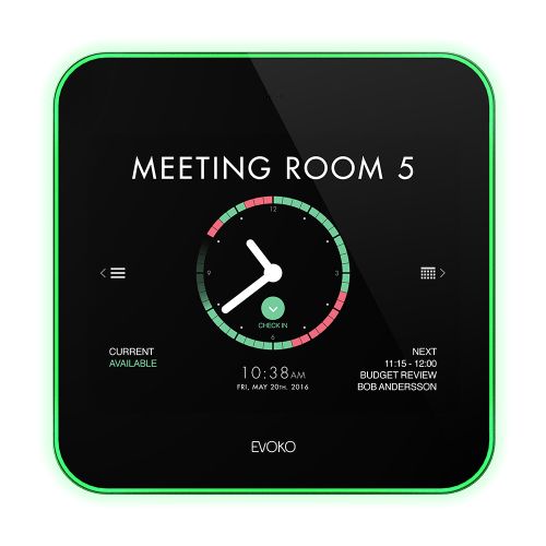 Ruumiplaneerija Evoko Liso Room Manager - 8'' Roombooking display. PoE+, Wi-Fi, Wallmount (w/o power adapter)