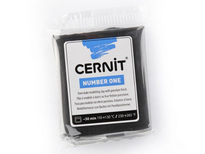 Polümeersavi Cernit No.1 56g 100 black -must