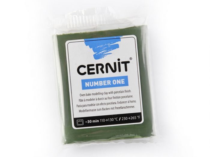 Polümeersavi Cernit No.1 56g 645 olive -oliiviroheline