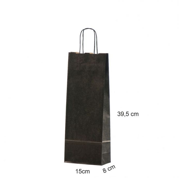 Gift bag with cord handles 15x8x39,5 (wine) black
