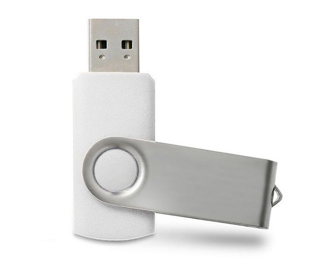 USB mälupulk TWISTER 16 GB valge