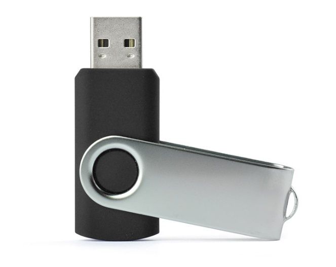 USB mälupulk TWISTER 16 GB must