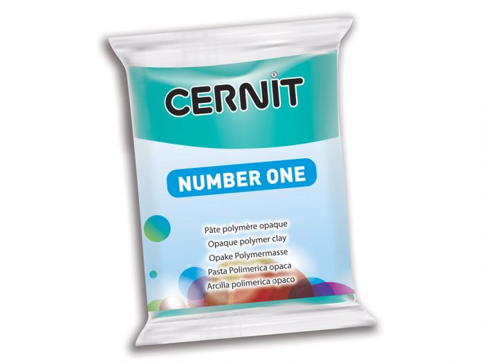 Polymer clay Cernit No.1 56g 676 turquoise green - turquoise green