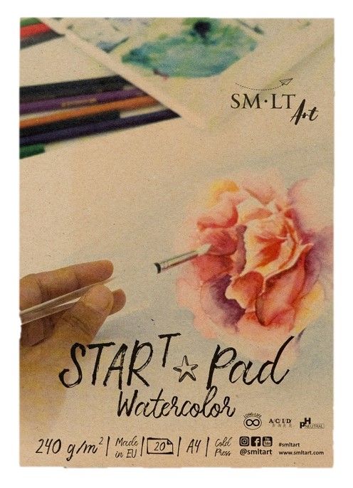 Watercolor pad A4 240gsm 20 sheets Start SMLT