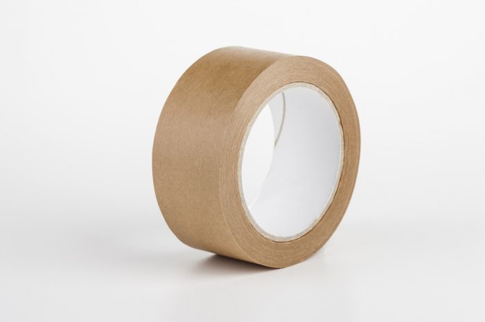 Wrapping tape, brown kraft paper, 50 mm x 50 m