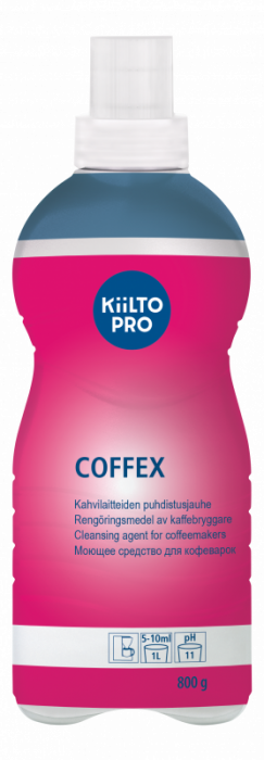 Puhastusaine kohvikeetjatele KIILTO Coffex 800gr