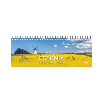 Table calendar with cardboard cover - Estonia