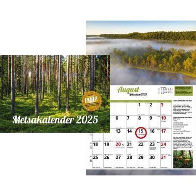 Wall calendar Forest calendar 297 * 420mm, staple binding