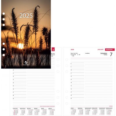 Kalendrisisu- Time-master A5 (50mm) Päev 2025a.