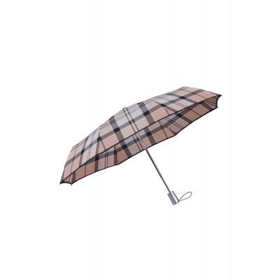 Umbrella Samsonite Alu Drop S, Beige Check, auto O/C, D 98cm (28,5cm), 0,31 kg