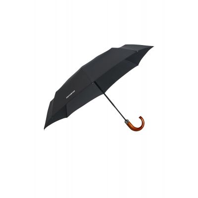 Umbrella Samsonite Wood Classic S, Crook, Black, auto O/C, D 97cm (33cm), 0,35 kg