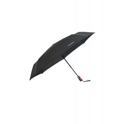 Umbrella Samsonite Wood Classic S, short, Black, auto O/C, D 97cm (27cm), 0,3 kg