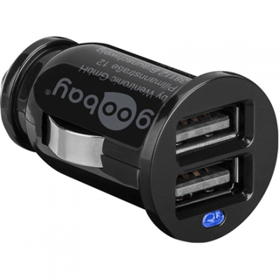 Twin USB Car Charger (2x USB) | Goobay | Goodbay Dual USB car charger 2,1A | 5 V