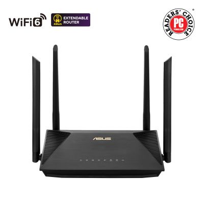 Wireless AX1800 Dual Band Gigabit Router | RT-AX53U | 1201+600 Mbit/s | Ethernet LAN (RJ-45) ports 4 | Mesh Support No | MU-MiMO Yes | No mobile broadband | Antenna type  External antenna x 4 | 36 mo