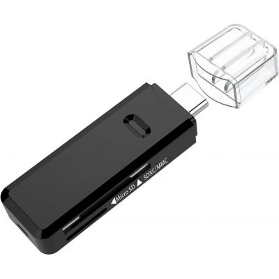 Platinet kaardilugeja microSD/SD USB-C (45282)