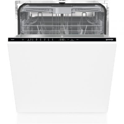 Dishwasher | GV643E90 | Built-in | Width 60 cm | Number of place settings 16 | Number of programs 6 | Energy efficiency class E | Display | AquaStop function | White