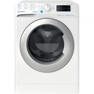 INDESIT | Washing machine with Dryer | BDE 76435 WSV EE | Energy efficiency class B/D | Front loading | Washing capacity 7 kg | 1351 RPM | Depth 54 cm | Width 60 cm | LCD | Drying system | Drying cap