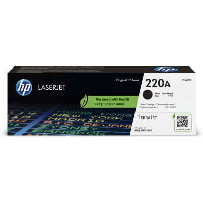 Tooner HP 220A W2200A Black must väikesemahuline 2000lk - Color LaserJet Pro 4202/4302, MFP4302/4303