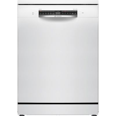 Dishwasher | SMS4HVW00E | Free standing | Width 60 cm | Number of place settings 14 | Number of programs 6 | Energy efficiency class D | Display | AquaStop function | White