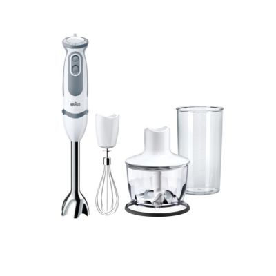 BRAUN Hand blender MQ 5235 WH MultiQuick 5 Vario, 1000W, Stainless steel blades, 21 variable speeds, White