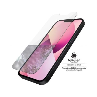 PanzerGlass | Clear Screen Protector | Apple | iPhone 13 Mini | Tempered glass | Antibacterial glass; Resistant to scratches and bacteria; Shock absorbing; Easy to install