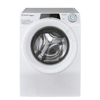 Candy Washing Machine | RO 16106DWME/1-S | Energy efficiency class A | Front loading | Washing capacity 10 kg | 1600 RPM | Depth 58 cm | Width 60 cm | Display | TFT | Steam function | Wi-Fi | White