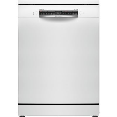 Dishwasher | SMS4HMW06E | Free standing | Width 60 cm | Number of place settings 14 | Number of programs 6 | Energy efficiency class D | Display | AquaStop function | White