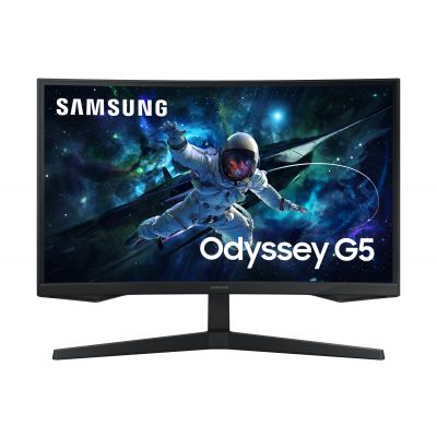 Monitor Samsung Odyssey G5 S27CG552EU 27" VA Curved QHD 2560X1440 16:9 2500:1 300cd/m2 1ms 165Hz Gaming Monitor DP HDMI 2YW