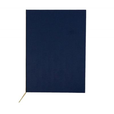 Diplom cover A4 blue Olimpic, light fabric imitation, gold ribbon