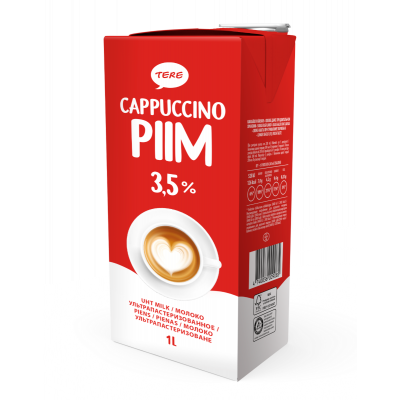 Piim Cappuccino 3,5% 1L, Tere