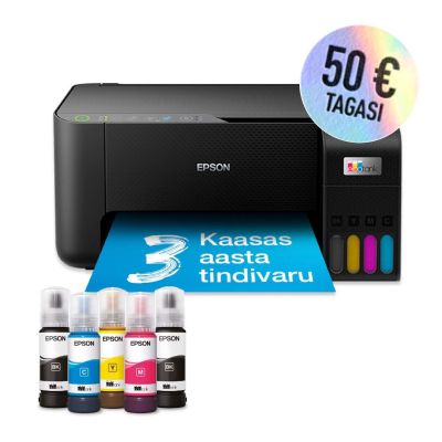 Kontorikombain Epson EcoTank L3250 Colour, Inkjet, Multifunction Printer, A4, Wi-Fi, Black