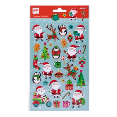 Christmas stickers - Vespa Santa Claus 31pcs Apli