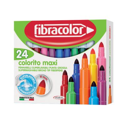 Viltpliiats Fibracolor Colorito Maxi 24 värvi