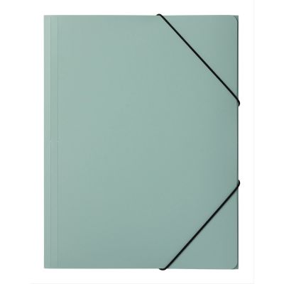 Elasticated File A4, 3 flaps, recycled PP, pastel mint green, Pagna