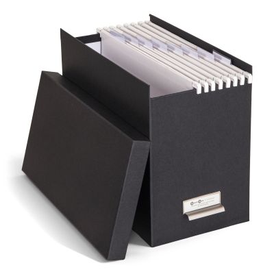 Arhiveerimiskast A4 rippkaantega Johan Bigso Box, Paper Laminate Dark Grey 456