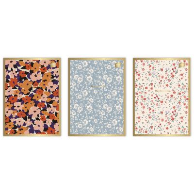 Kaustik A4 60 lehte 70g, 5x5ruut, Metallic Floral assortii, Interdruk