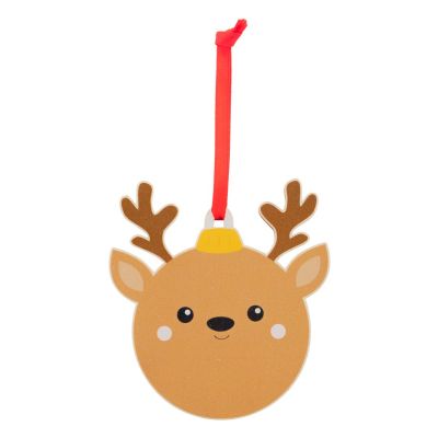 Christmas tree ornament SKALAND Reindeer with red ribbon